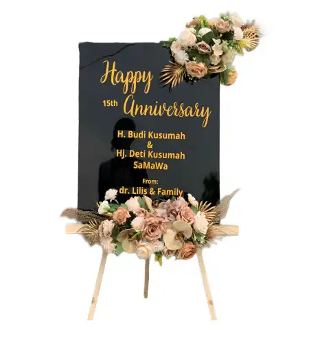 Papan Bunga Akrilik Outdoor Wedding Bintaro
