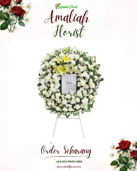 Krans Bunga Duka Outdoor Wedding Bintaro